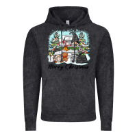 Vintage Black merry christmas gnomes Vintage Hoodie - Zillion Design Studio