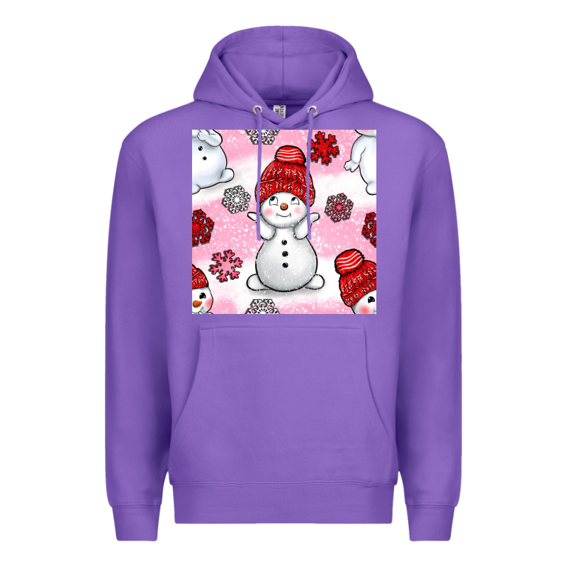 Cute Snowman And Snow Flakes Seamless Pattern Bbs Premium Hoodie by BundleAndBundleShop | Teevron