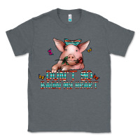 Charcoal Heather don't go bacon my heart Classic Tee - CowhideDigitalArt