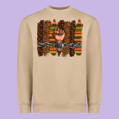 Heavyweight Sweatshirt black history brushstroke