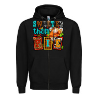 Black sweeter than pie with pumpkin pie Zipper Hoodie - AdoDesignShop