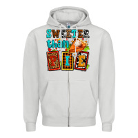 Dove Grey sweeter than pie with pumpkin pie Zipper Hoodie - AdoDesignShop