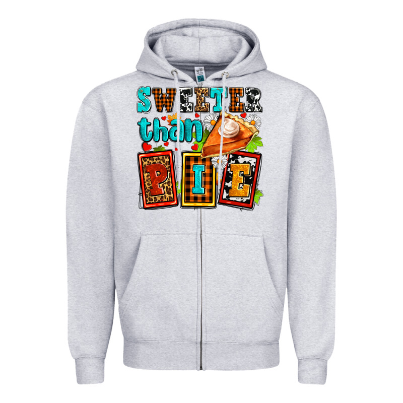 Sweeter Than Pie With Pumpkin Pie Zipper Hoodie by AdoDesignShop | Teevron