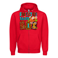 Red sweeter than pie with pumpkin pie Zipper Hoodie - AdoDesignShop