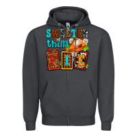 Smoke sweeter than pie with pumpkin pie Zipper Hoodie - AdoDesignShop