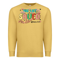 Antique Gold his life saved my life Premium Sweatshirt - MaliasSmallBusiness