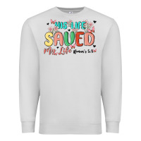 Dove Grey his life saved my life Premium Sweatshirt - MaliasSmallBusiness