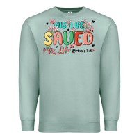 Seafoam his life saved my life Premium Sweatshirt - MaliasSmallBusiness