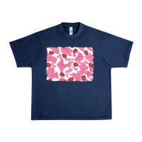 Navy distressed strawberry milkshake cowhide Urban Heavy Tee - RanaPortraitStore