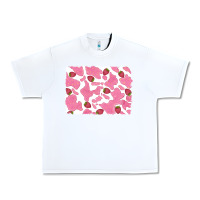 White distressed strawberry milkshake cowhide Urban Heavy Tee - RanaPortraitStore