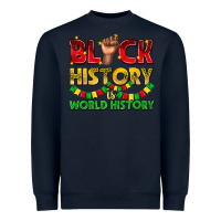 Navy black history is world history Heavyweight Sweatshirt - texasbilliewilder
