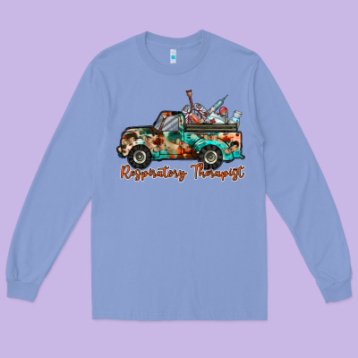 Respiratory Therapist Truck Long Sleeve Tee Designed By Racoondesign