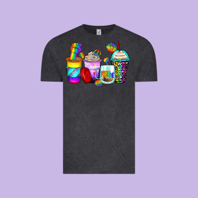 Pride Coffee Cups Vintage Tee Designed By Zillion Design Studio