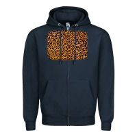 Navy leopard glitter background Zipper Hoodie - JahusDesignShop