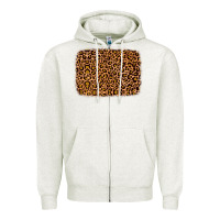 Oatmeal Heather leopard glitter background Zipper Hoodie - JahusDesignShop