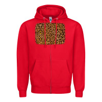 Red leopard glitter background Zipper Hoodie - JahusDesignShop