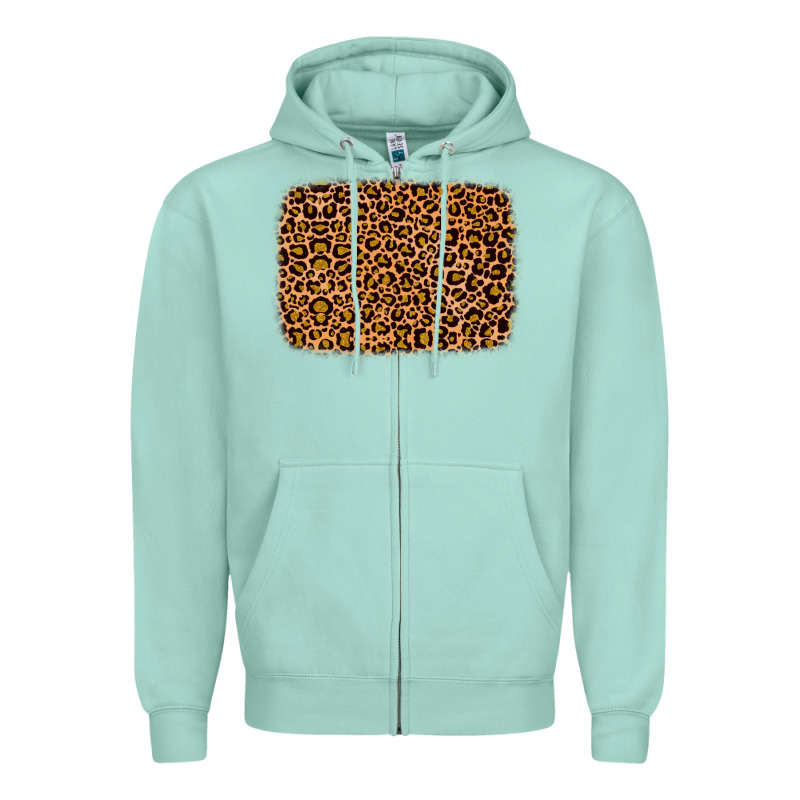 Leopard Glitter Background Zipper Hoodie by JahusDesignShop | Teevron