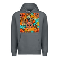 Rock thanksgiving turkey and cone with tartan seamless pattern bbs Premium Hoodie - BundleAndBundleShop