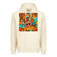 Sandshell thanksgiving turkey and cone with tartan seamless pattern bbs Premium Hoodie - BundleAndBundleShop