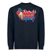 Navy sweet land of liberty Heavyweight Sweatshirt - Zillion Design Studio