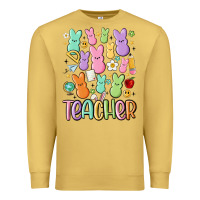 Antique Gold teacher bunny's Premium Sweatshirt - MaliasSmallBusiness