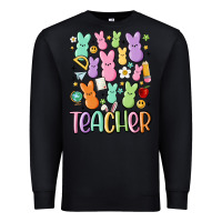 Black teacher bunny's Premium Sweatshirt - MaliasSmallBusiness