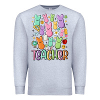 Heather Grey teacher bunny's Premium Sweatshirt - MaliasSmallBusiness