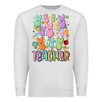 Oatmeal Heather teacher bunny's Premium Sweatshirt - MaliasSmallBusiness