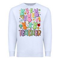 White teacher bunny's Premium Sweatshirt - MaliasSmallBusiness
