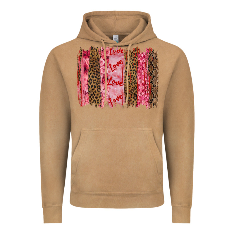 Valentine's Day Love Brushstrokes Vintage Hoodie by RanaPortraitStore | Teevron