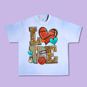 Love Basketball Urban Heavy Tee Designed By Zillion Design Studio