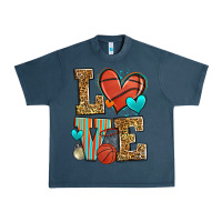 Midnight Navy love basketball Urban Heavy Tee - Zillion Design Studio