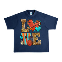 Navy love basketball Urban Heavy Tee - Zillion Design Studio