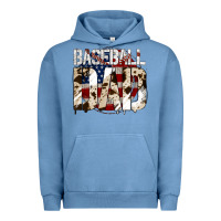 Pigment Pebble Blue Baseball American Dad Urban Hoodie - Bettercallsaul