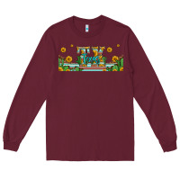 Burgundy tx texas 16oz libbey glass Long Sleeve Tee - HRA Design Shop