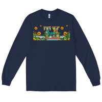 Navy tx texas 16oz libbey glass Long Sleeve Tee - HRA Design Shop