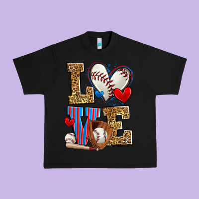 Love Baseball Urban Heavy Tee Designed By Zillion Design Studio