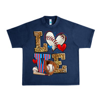 Navy love baseball Urban Heavy Tee - Zillion Design Studio