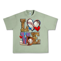 Oil Green love baseball Urban Heavy Tee - Zillion Design Studio