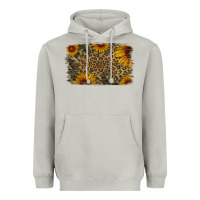 Moon Dust Camouflage Leopard Sunflower Background Heavyweight Hoodie - Jasminsmagicworld