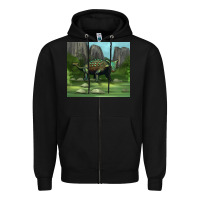 Black ankylosaurus tumbler Zipper Hoodie - Artiststas