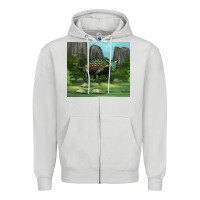 Dove Grey ankylosaurus tumbler Zipper Hoodie - Artiststas