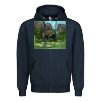 Navy ankylosaurus tumbler Zipper Hoodie - Artiststas