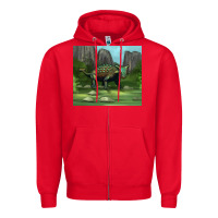 Red ankylosaurus tumbler Zipper Hoodie - Artiststas