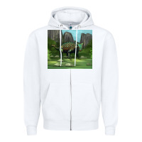 White ankylosaurus tumbler Zipper Hoodie - Artiststas