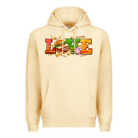 Pina Colada love with hamburger Premium Hoodie - AdoDesignShop