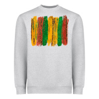 Heather Grey black history brushstroke Heavyweight Sweatshirt - texasbilliewilder