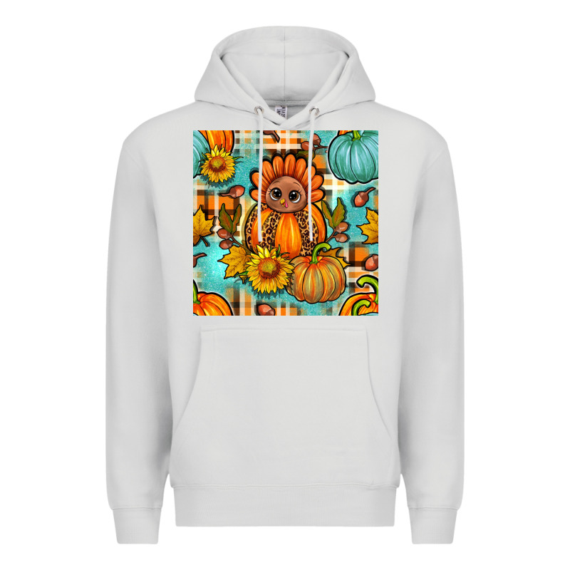 Thanksgiving Turkey With Tartan Seamless Pattern Bbs Premium Hoodie by BundleAndBundleShop | Teevron