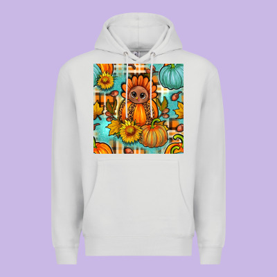 Thanksgiving Turkey With Tartan Seamless Pattern Bbs Premium Hoodie Designed By Bundleandbundleshop