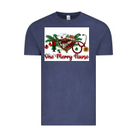Vintage Denim one merry nurse Vintage Tee - RanaPortraitStore